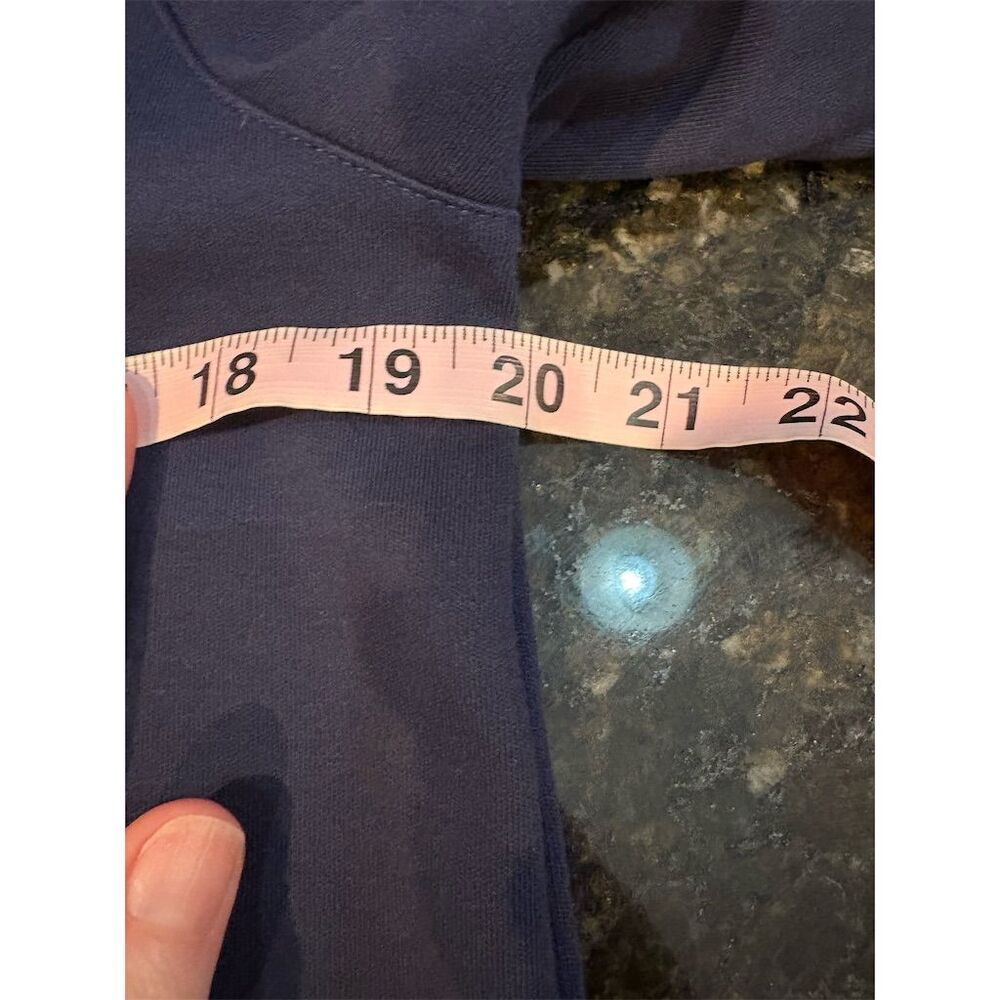 Lands' End Women's Small Navy Blue Cardigan Sweater V-Neck Long Sleeve - Picture 7 of 9